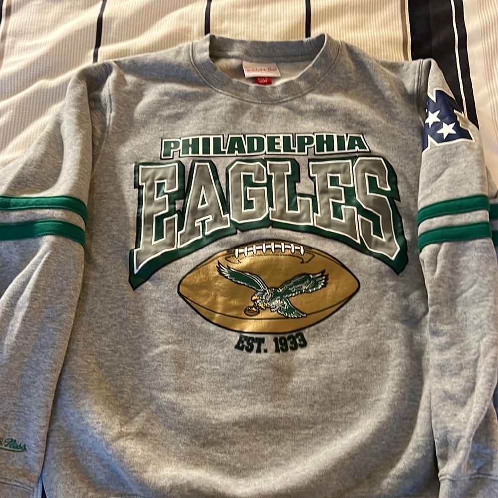 Mitchell and Ness Philadelphia Eagles crew neck sweatshirt